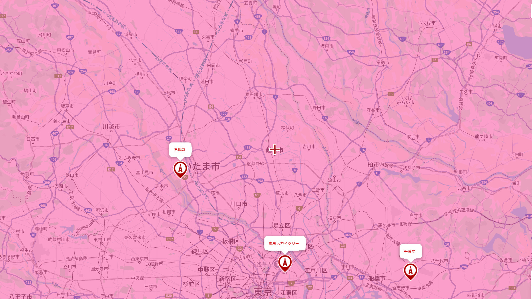 越谷市のテレビ電波事情